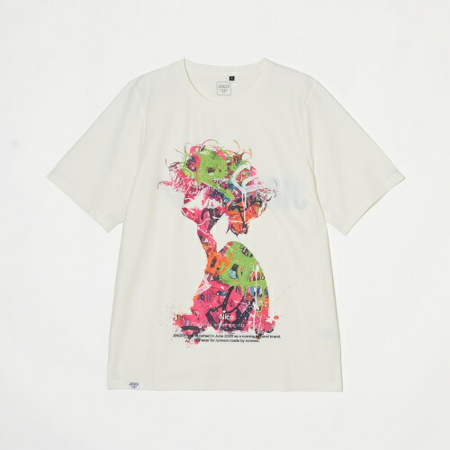 【JINGER】ユニセックス　ランニングTシャツ【J-1051/WHTPNK】