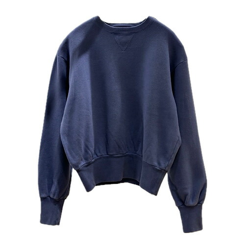 LENO(リノ) CROPPED SWEAT SHIRT クロップド スウェットシャツ NAVY ネイビー L2401-CS024｜circle AOMORI
