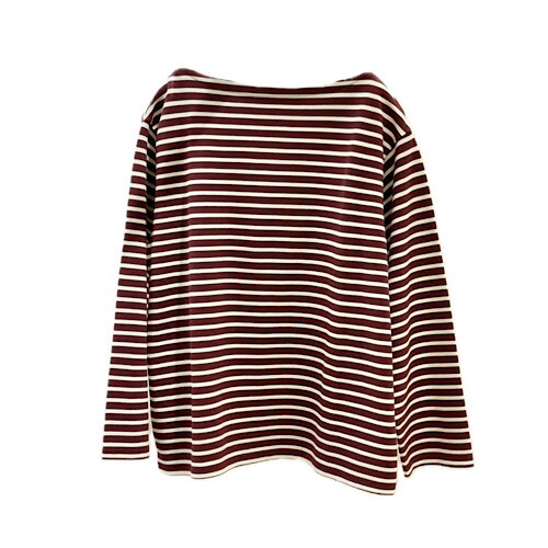 LENO(リノ) BASQUE SHIRT バスクシャツ BURGUNDY BORDER バーガンディボーダー H2302-CS002｜circle AOMORI