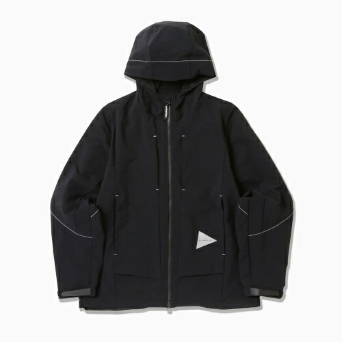 and wander アンドワンダー light stretch shell jacket (5746121005) / black , d.khaki｜circle AOMORI