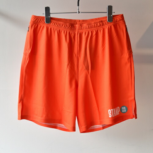 STAMP RUN\u0026CO 消し印 STAMP EASY RUN SHORTS (ORANGE)