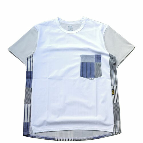 ranor (ラナー) STRIPE PW T-SHIRT/BLACK