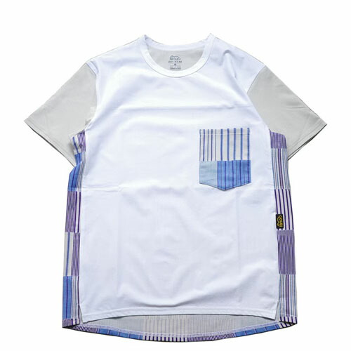 ranor (ラナー) STRIPE PW T-SHIRT/BLUE