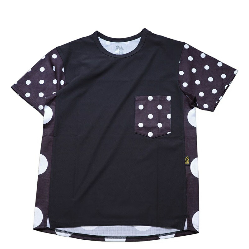 ranor (ラナー)DOT T-SHIRT/BLACK×BLACK