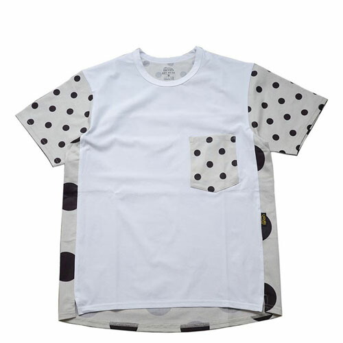 ranor (ラナー)DOT T-SHIRT/WHITE×BEIGE