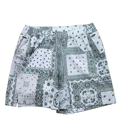 ranor (ラナー) BANDANA MIDDLE SHORTS / WHITE|circle AOMORI