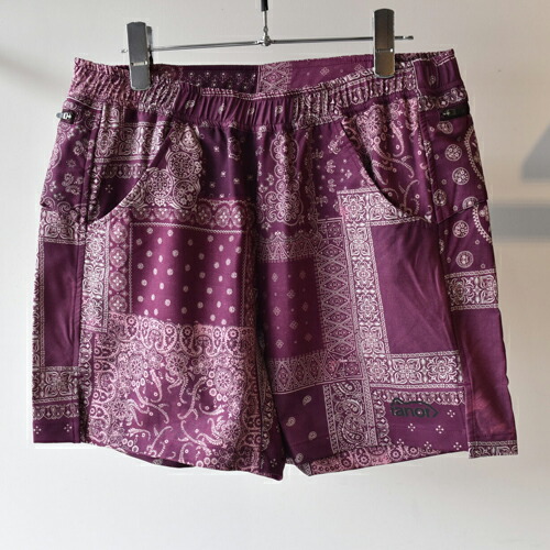 ranor (ラナー) BANDANA MIDDLE SHORTS ワイン WINE|circle AOMORI