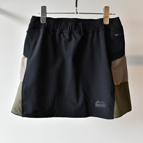 ranor (ラナー) CRAZY FRILLS SKIRT ブラック BLACK