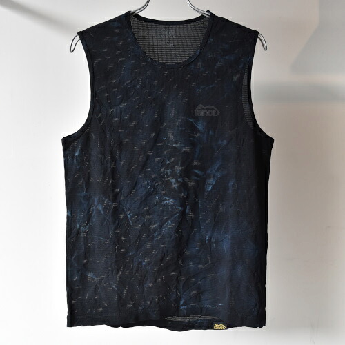 ranor(ラナー) TIE DYEING NOSLEEVE / BLACK ブラック