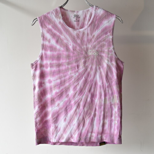 ranor(ラナー) TIE DYEING NOSLEEVE / BE×PINK ベージュ×ピンク|circle AOMORI