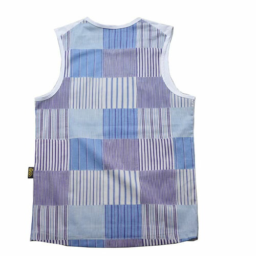 ranor (ラナー) STRIPE PW NOSLEEVE/BLUE