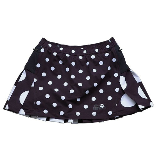 ranor (ラナー) DOT PLEATS SKIRT /CRAZY BLACK|circle AOMORI