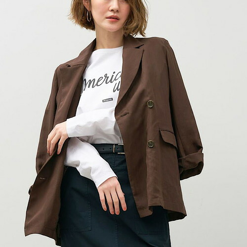 MICA&DEAL (マイカアンドディール）フィブリルテーラードジャケット BROWN ブラウン 0125305229｜circle AOMORI