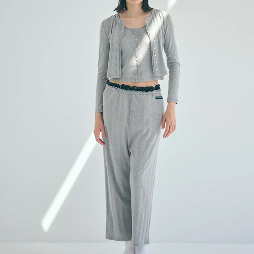 SEA(シー) SEA EYELET RIBBED COZY PANTS アイレットリブ コージーパンツ STONE ストーン 110706415 18,216円