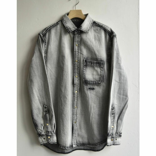 BUDO(ブドー) DENIM SHIRTS JACKET bleached black