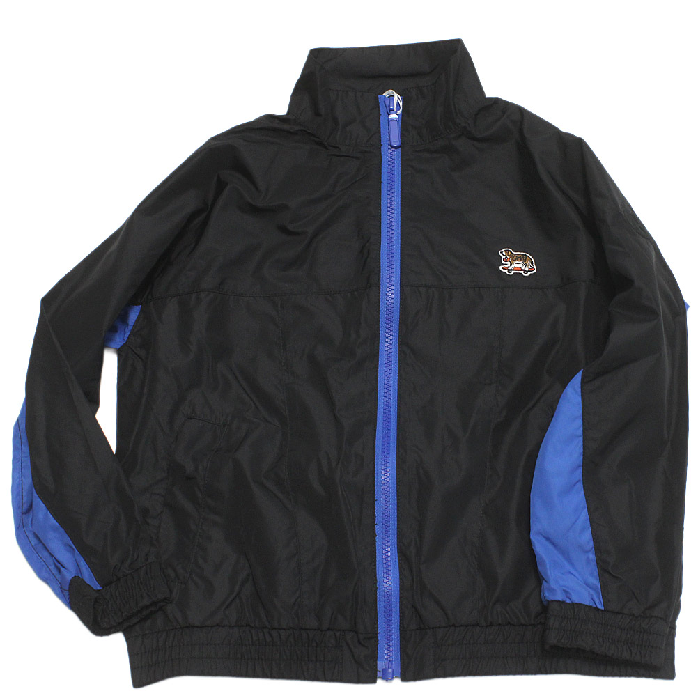 【グルーヴィーカラーズ groovy colors お坊っちゃん 小わっぱ服】  再利用ポリエステル 2TONE ZIP JK 2BK黒