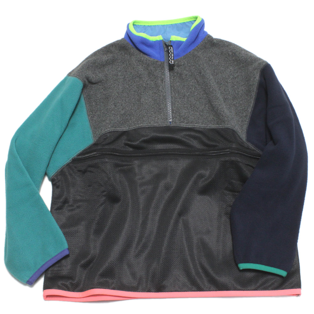 【キッズ THE PARK SHOP 赤ちゃん服 ザ・パークショップ こども服 御坊っちゃん】  POCKET ZIP ティーシャツ 薄墨色マルチ