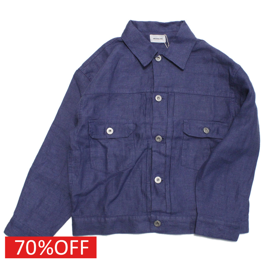 【アーチ＆ライン ARCH＆LINE 子供服 アーチアンドライン】 セール 【60%OFF】 LINEN TWILL ジャケット パープル(75)