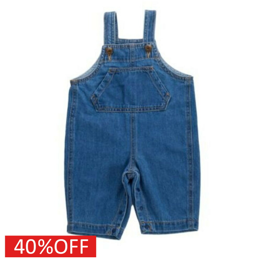 【オーシャンアンドグラウンド/子供服/ベビー/キッズ/ジュニア/ocean＆ground】 セール 【40%OFF】 ベビーワークサロペット ブリーチ(BC)画像