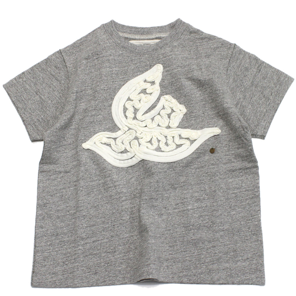 【小わっぱ服 親子 ゴートゥーハリウッド GO TO HOLLYWOOD 】  テンジク 小鳥 TEE 3GR薄墨色
