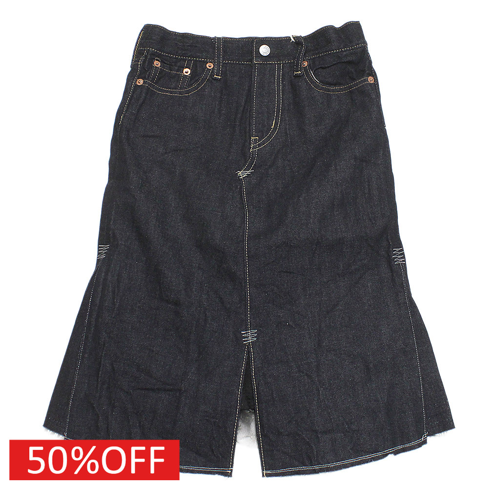 【子供服 親子 ゴートゥーハリウッド GO TO HOLLYWOOD 】 セール 【50%OFF】 デニム ペルソナ SK 4NV紺画像