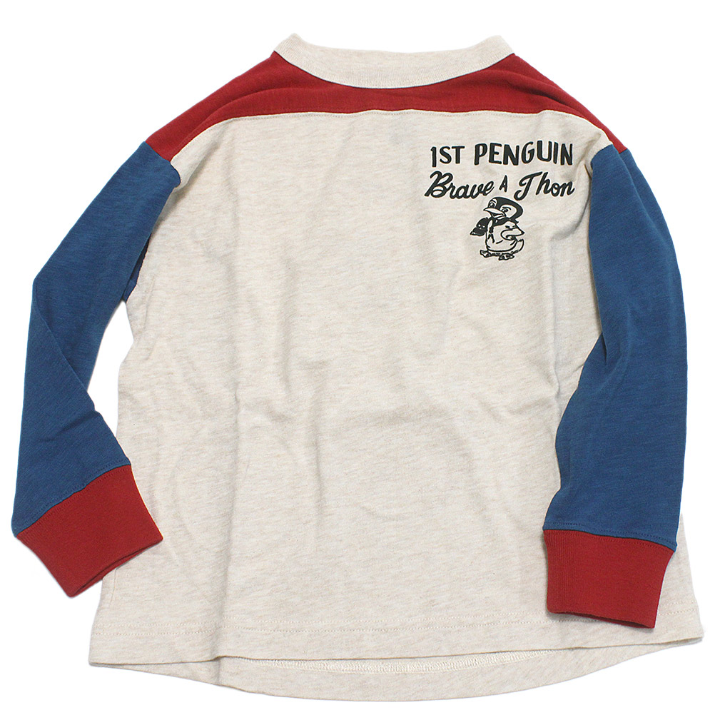 【ジーンズ＆ダンガリー DENIM DUNGAREE デニムダンガリー DD 赤ちゃん服 親子 】  テンジク 紋章 PENNIE TEE 11OW生み出すこと