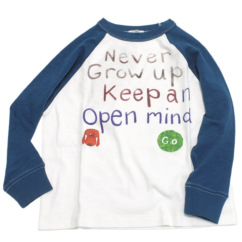 【デニム＆ダンガリー DENIM DUNGAREE デニムダンガリー DD 子供服 親子 】 テンジク NEVER TEE 1W白
