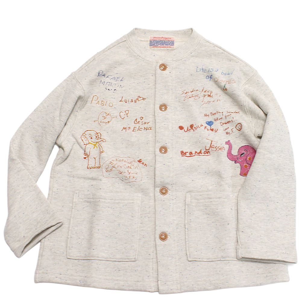 【デニム＆ダンガリー DENIM DUNGAREE デニムダンガリー DD 子供服 親子 】 ウラケ ラクガキ JK 23LGRライトグレー