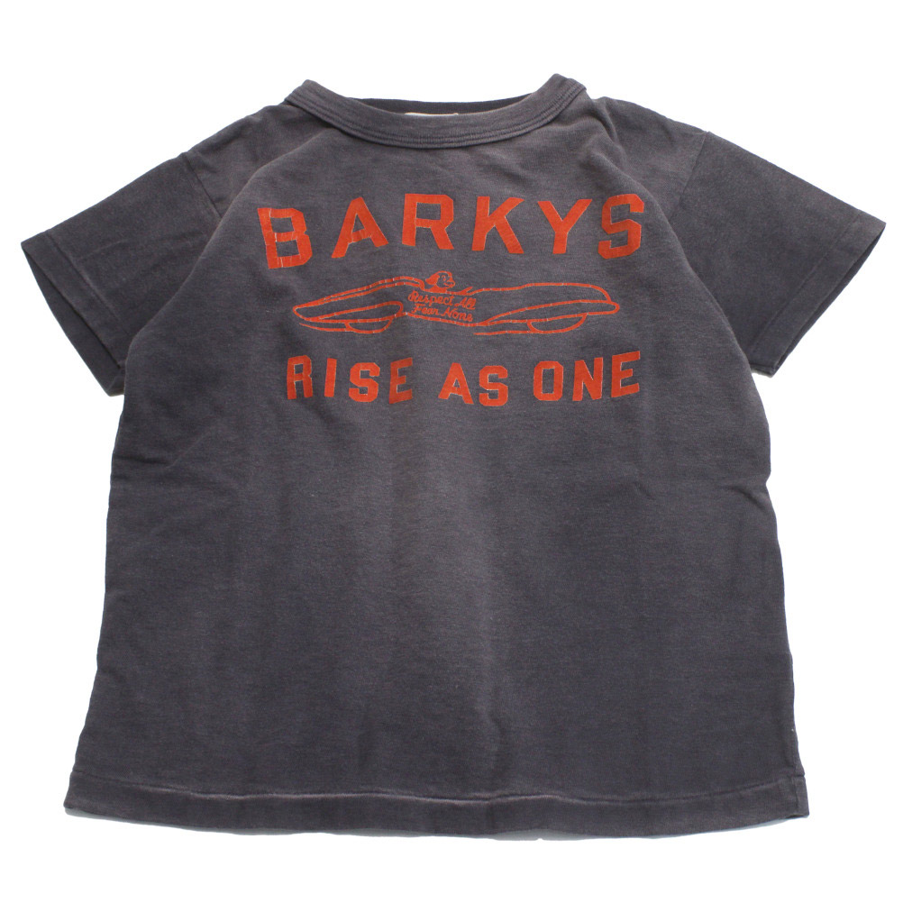 【デニム＆ダンガリー DENIM DUNGAREE デニムダンガリー DD 子供服 親子 】  ビンテージテンジク BARKYS TEE 12PLパープル