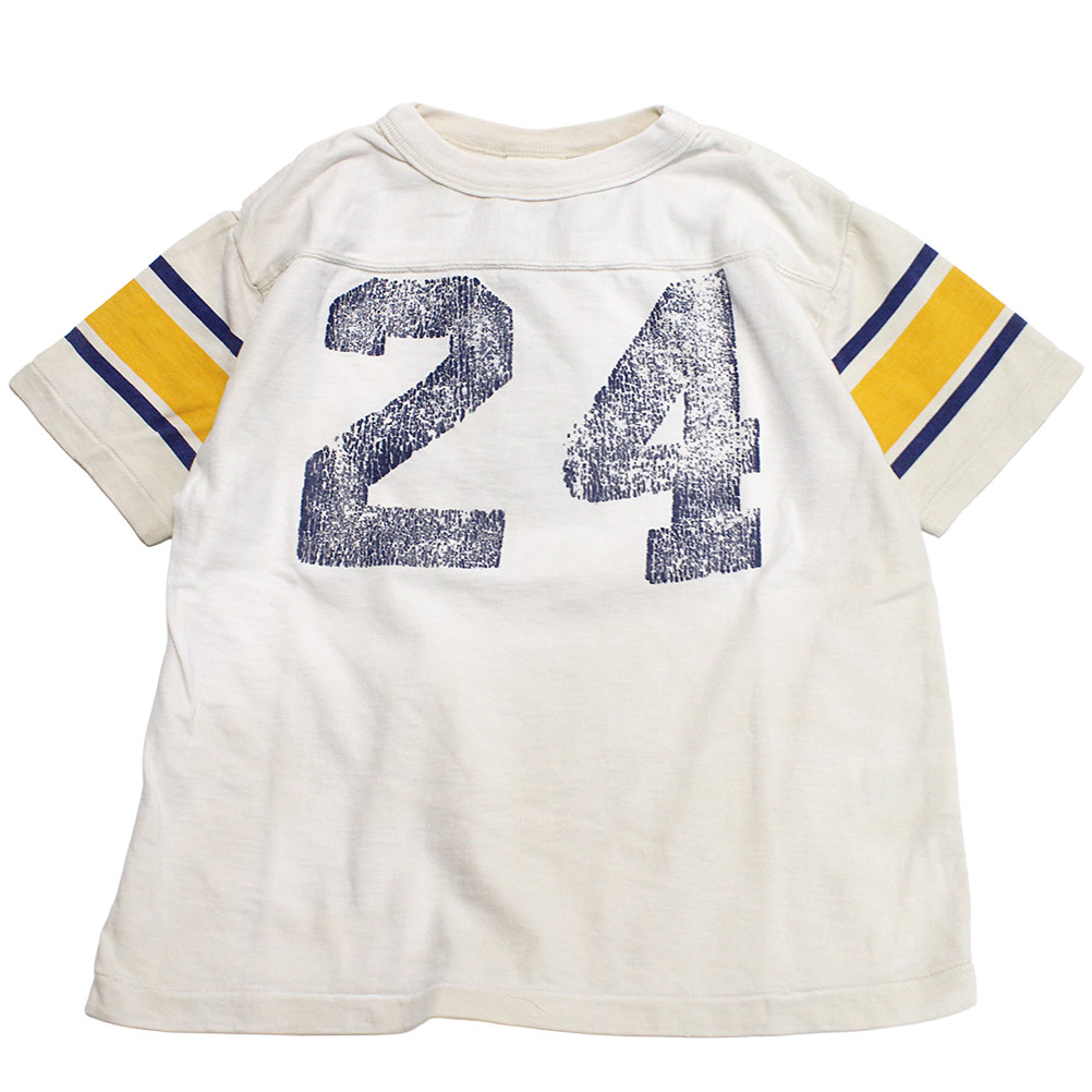 【デニム＆ダンガリー DENIM DUNGAREE デニムダンガリー DD 子供服 親子 】  ビンテージテンジク 24 TEE 11OW生成