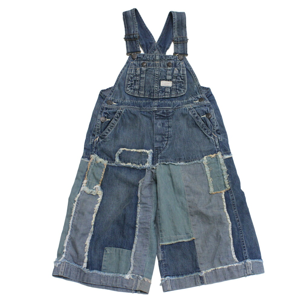 【ジーンズ＆ダンガリー DENIM DUNGAREE デニムダンガリー DD ちびっ子服 親子 】  8OZジーンズ リメイク 大層らしい櫂 14BL青碧