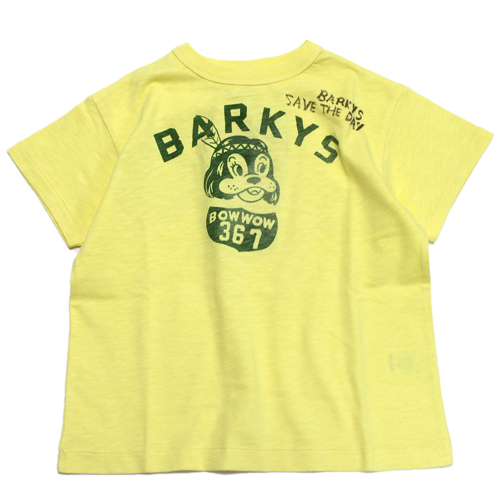 【デニム＆ダンガリー DENIM DUNGAREE デニムダンガリー DD 子供服 親子 】 テンジク BARKYS TEE 10Y黄