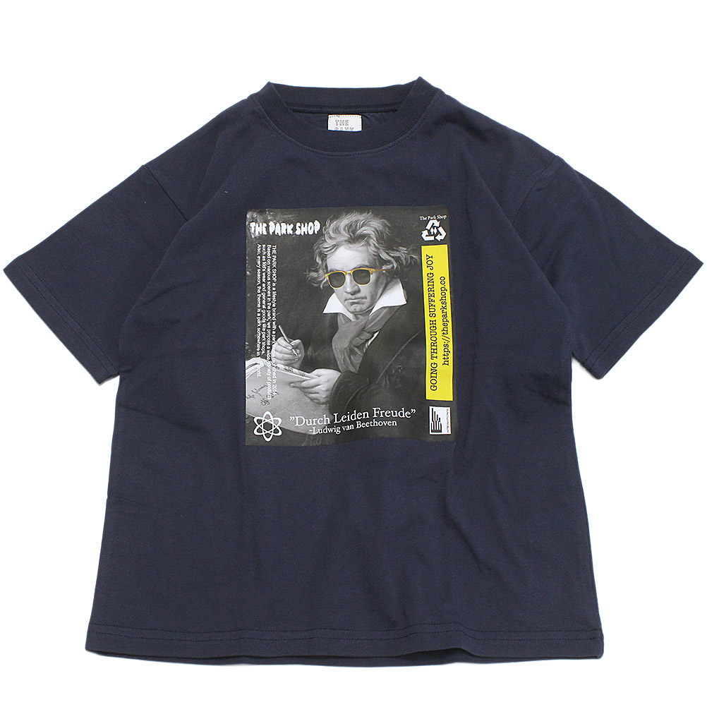 【キッズ THE PARK SHOP 子供服 ザ・パークショップ こども服 ジュニア】 COLLAGE BEETHOVEN Tシャツ ネイビー