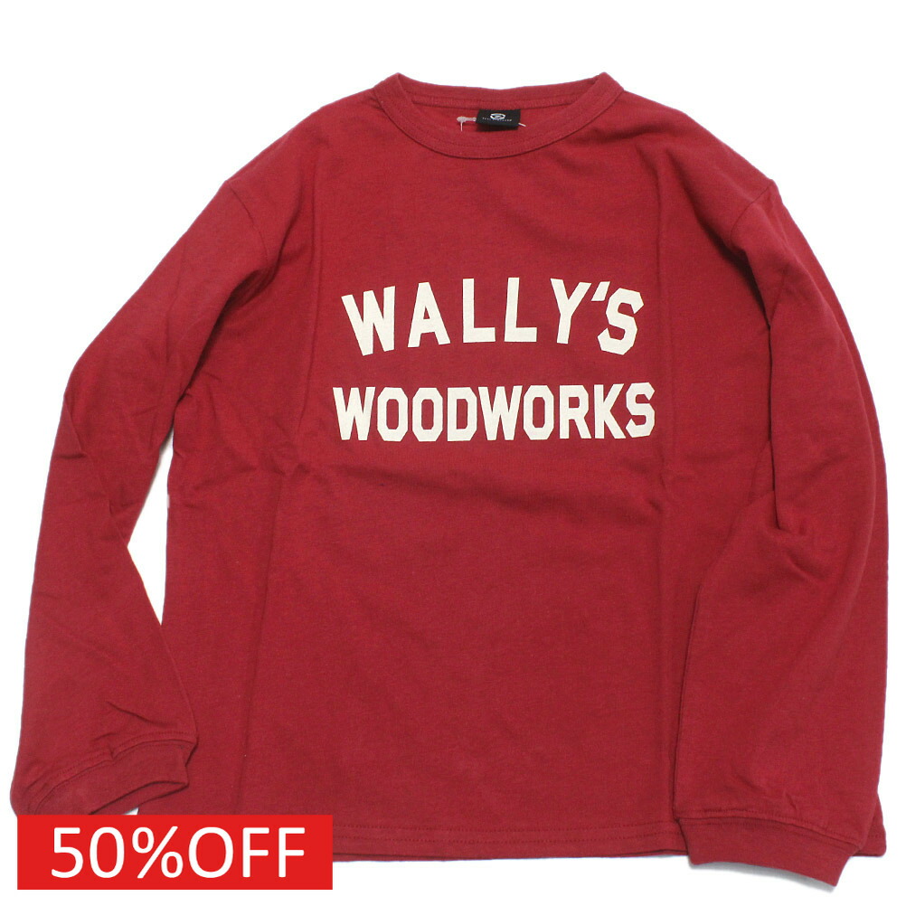 【ZERO standard/子供服/ゼロスタンダード】 セール 【50%OFF】 WALLY ロングTシャツ レッド(RE)画像