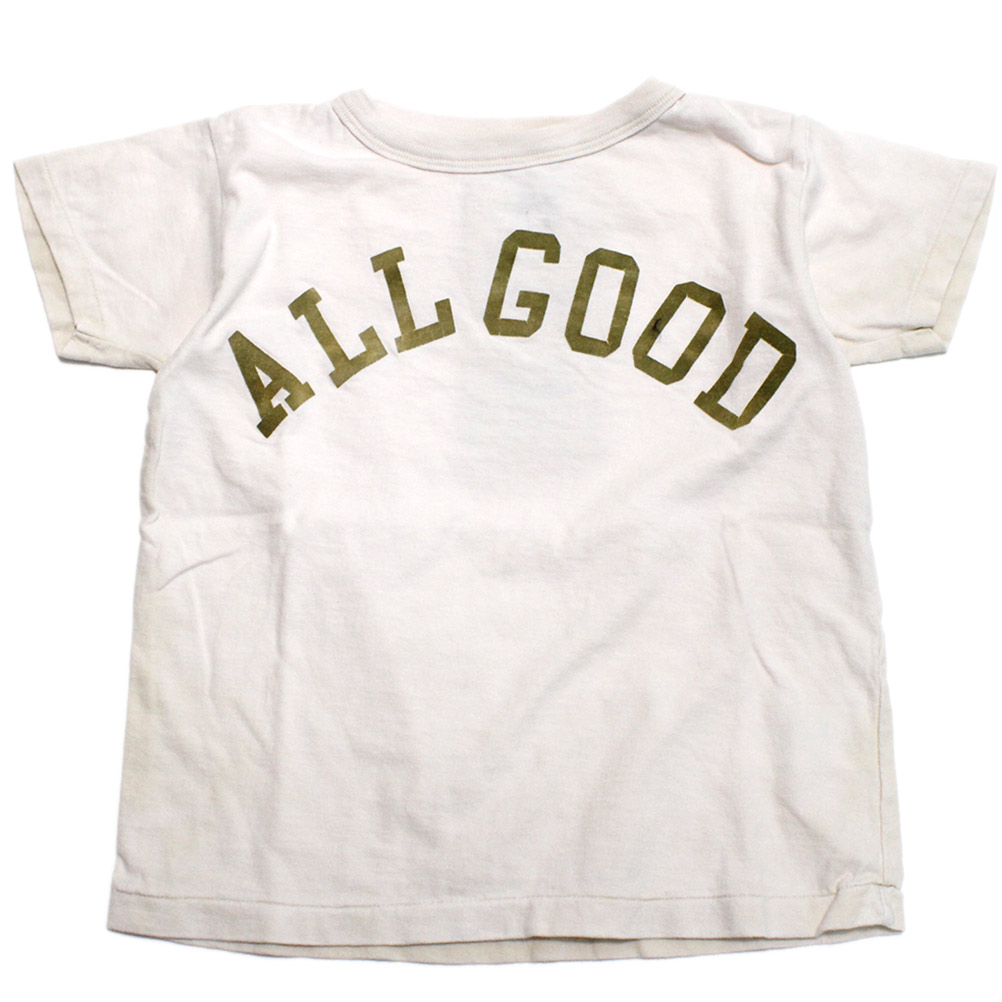 【ジーンズ＆ダンガリー DENIM DUNGAREE デニムダンガリー DD ちびっ子服 親子 】  ビンテージテンジク ALL GOOD TEE 11OW生み出すこと