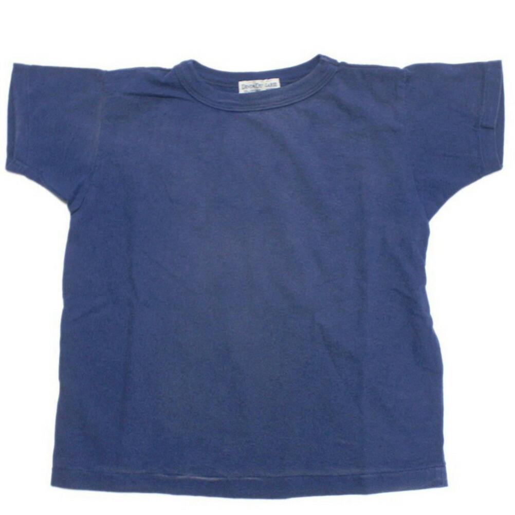 【ジーンズ＆ダンガリー DENIM DUNGAREE デニムダンガリー DD ちびっ子服 親子 】  ビンテージテンジク WE TEE 14BL青碧