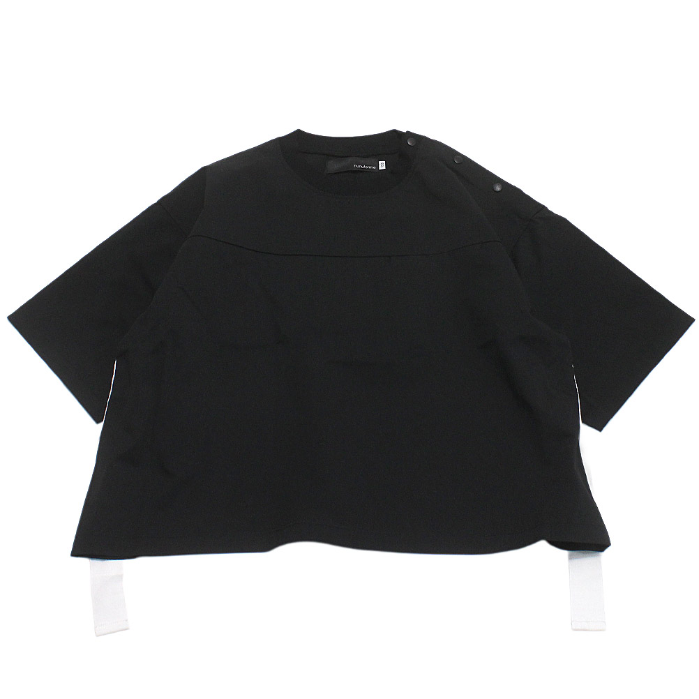 【子供服 キッズ ヌヌフォルム nunuforme キッズ レディース】 サイドテープT ブラック