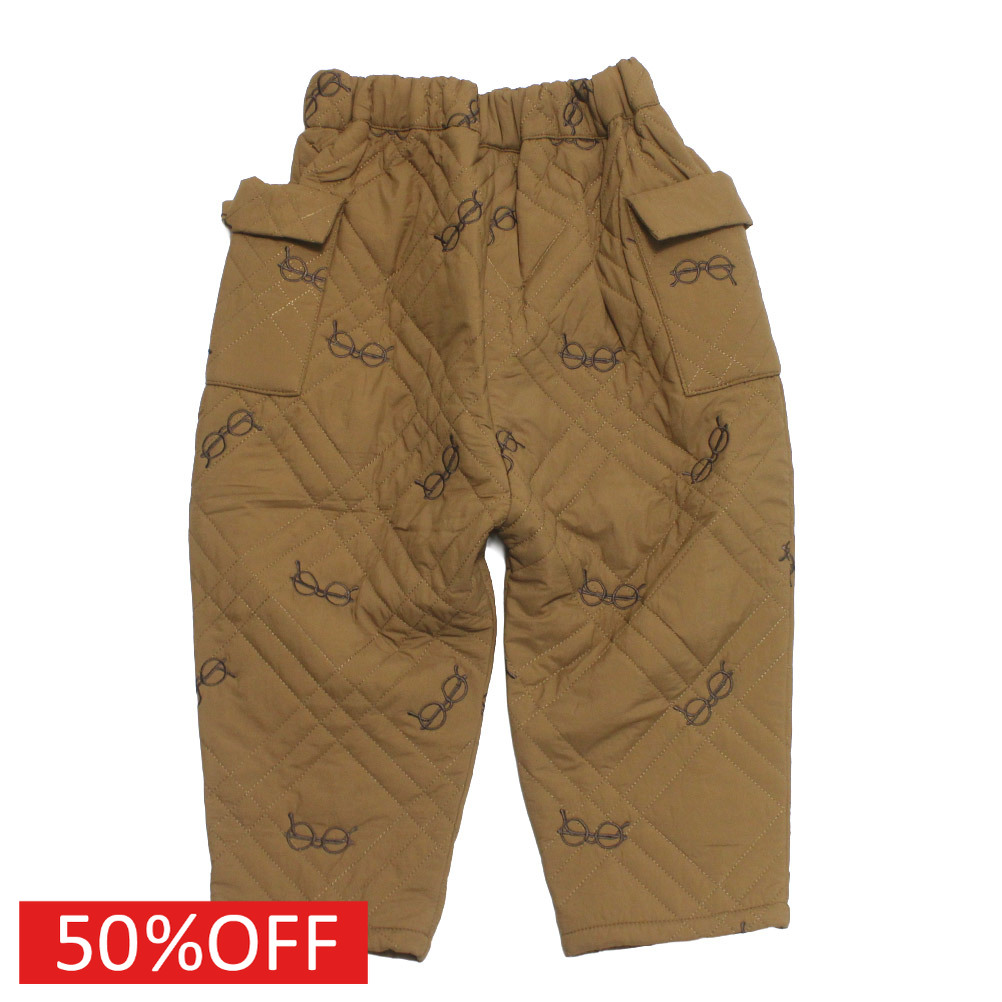 【子供服 キッズミチリコ michirico 】 セール 【50%OFF】 Quiltingパンツ カーキ