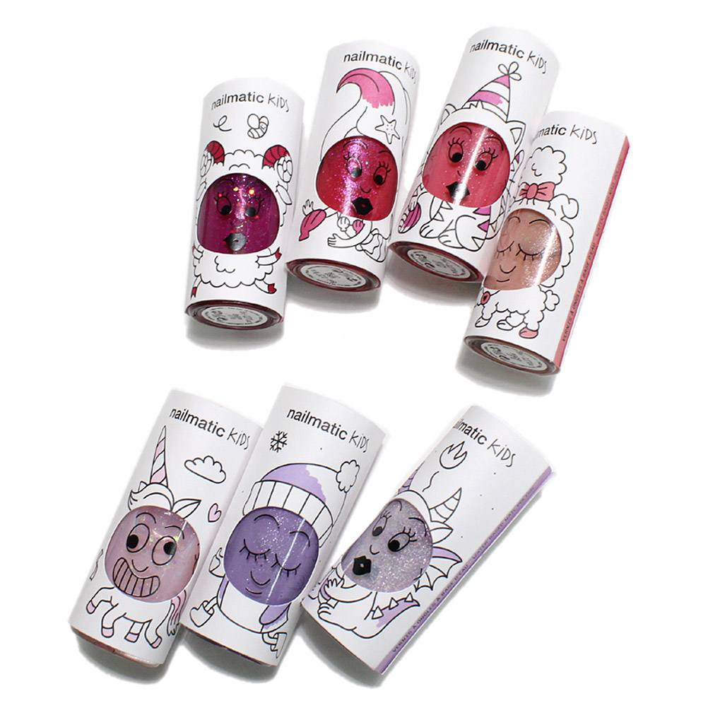 ネイルマティック Nailmatic Kids Nailmatic 水溶性ネイル キッズ用マニキュア Pink Glitters 1 容量8ml ピンク1 Educaps Com Br