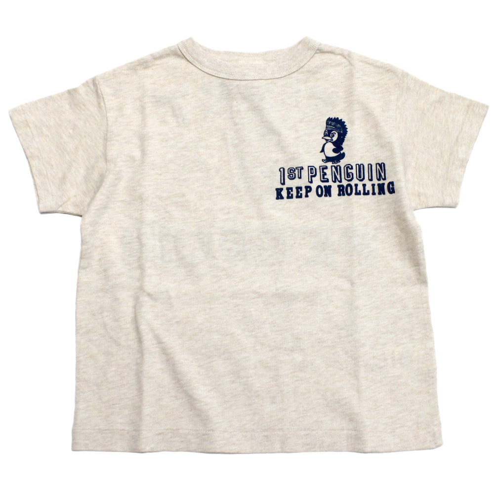 【ジーンズ＆ダンガリー DENIM DUNGAREE デニムダンガリー DD 赤ちゃん服 親子 】  テンジク PENNIE 紋章 TEE 11OW生み出すこと