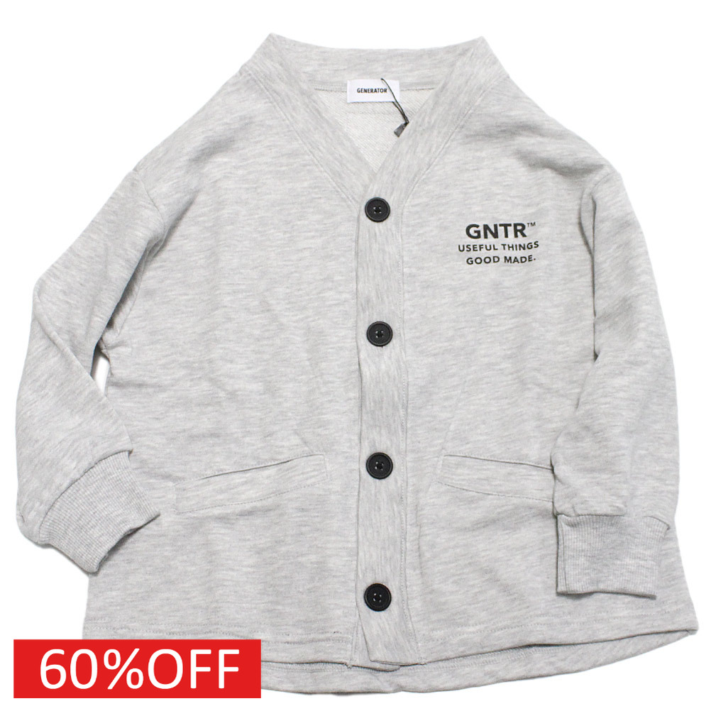 905101 Color 【楽天市場】【子供服 ジュニア 親子 GENERATOR ジェネレーター】 セール 【50%OFF】 ノーカラーJK 杢グレー(TG):子供服サーカス