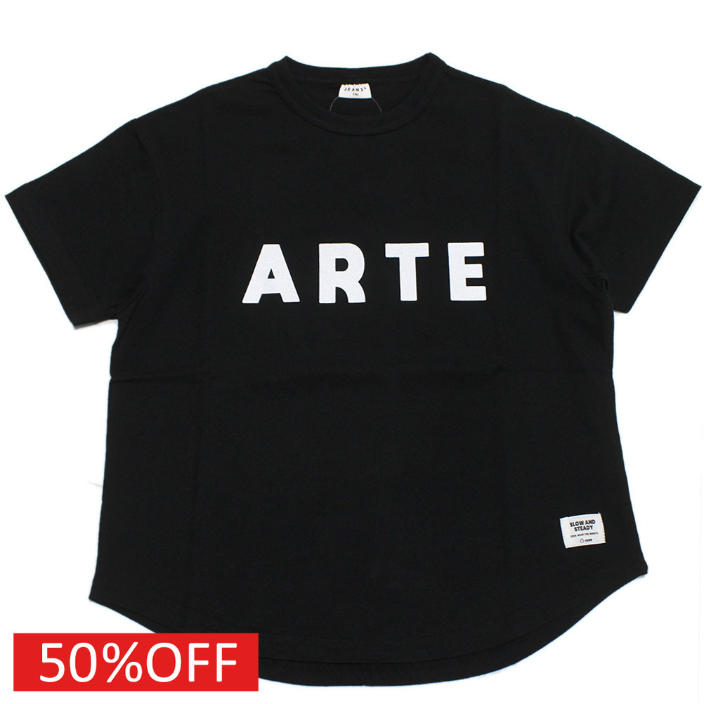【JEANS.B/ジーンズベー/子供服】 セール 【50%OFF】 ARTE Tシャツ ブラック(BK)画像