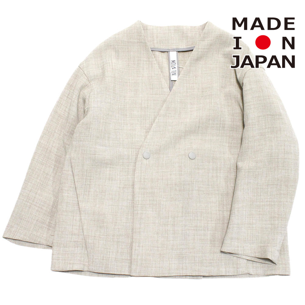【子供服 MOUN TEN. マウンテン ジュニア MOUNTEN】 comfort canvas ジャケット サンド