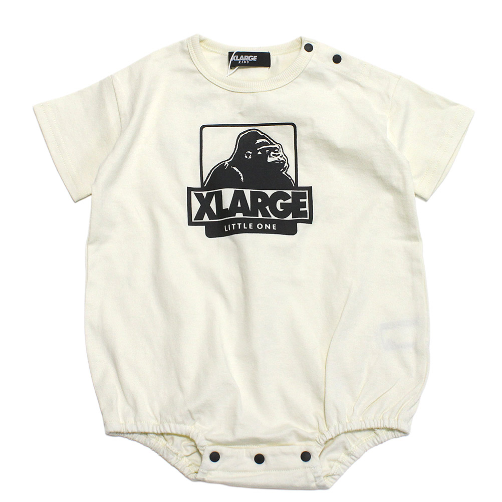 【キッズ エクストララージ XLARGE KIDS 子供服 エックスラージ】 OG 半袖ロンパース アイボリー(05)