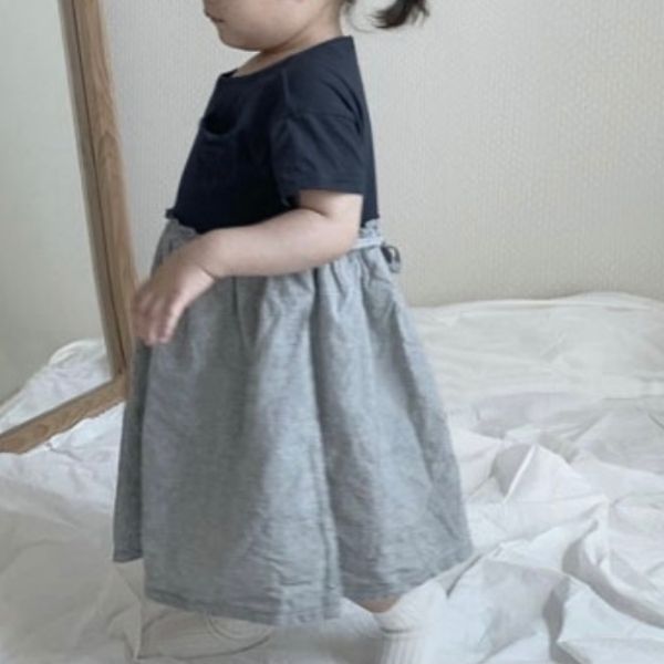 切り替え半袖ワンピースワンピ女の子春夏秋冬子供赤ちゃんキッズベビーこども子どもTシャツ出産祝いプレゼント8090100110120動きやすい園服ピンクネイビーおしゃれかわいい可愛い人気