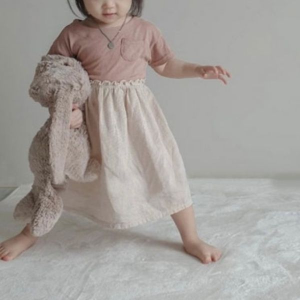 切り替え半袖ワンピースワンピ女の子春夏秋冬子供赤ちゃんキッズベビーこども子どもTシャツ出産祝いプレゼント8090100110120動きやすい園服ピンクネイビーおしゃれかわいい可愛い人気