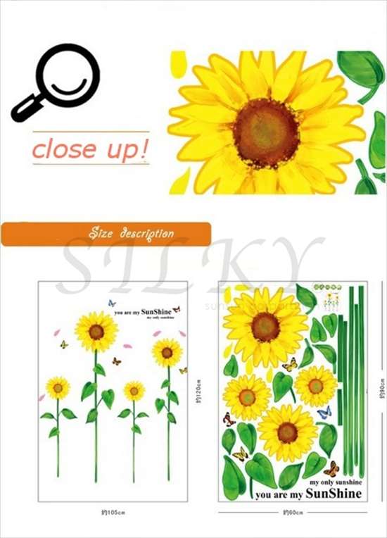 楽天市場 ノッポひまわり ウォールステッカー シール 北欧 壁紙 はがせる壁紙 キッチン お風呂 に 貼る トイレ かわいい 子供部屋 花 植物 ひまわり 窓 ウォール ステッカー ウオール はがせる 貼ってはがせる 壁 防水 おしゃれ フラワー カッティング シトラス