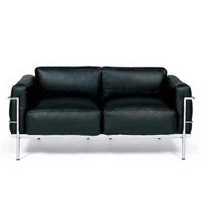 楽天市場】ルコルビュジェ【LC3】ソファー3人用 グレーファブリック