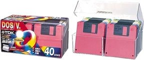 TDK 3.5in ディスケット DOS/V初期化 色つや交ぜ合わせる40枚容器に並べる [MF2HDBMX40PMS]