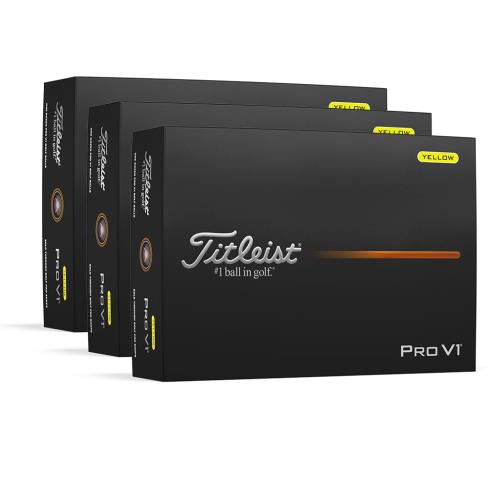 タイトリスト PRO V1 2025 イエロー3ダースセット(36球)